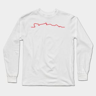Ferrari F1 Car Line Art - 2022 Model Long Sleeve T-Shirt